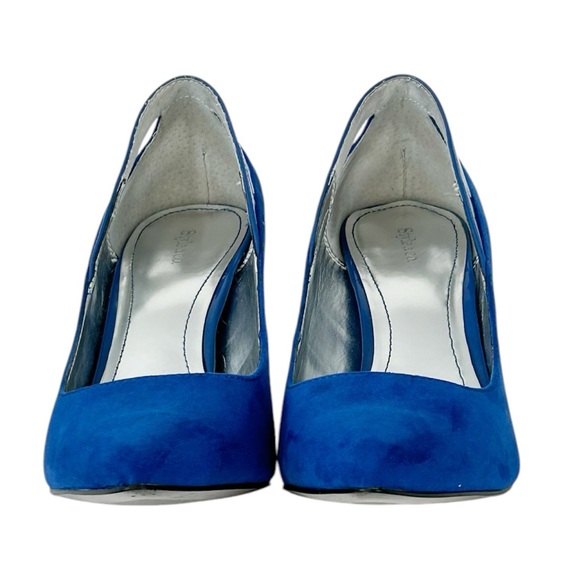 πΌ Style & Co Zabrina Royal Cobalt Blue Faux Suede Pumps Heels Size 8 - 3β Heel - Picture 6 of 13
